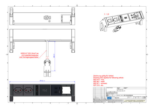 Bachmann DESK2 2xCH 1xUSB A&C    902.910 