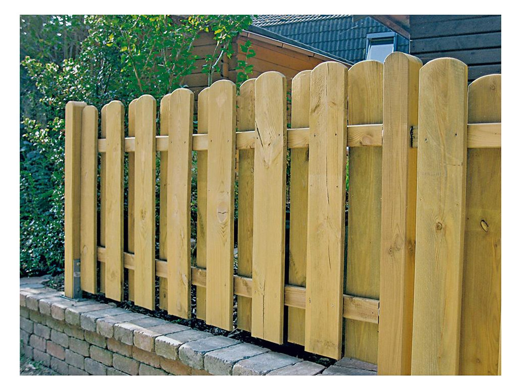 Bild DAAN-Serie gerade 180 x 90 cm, kdi-grün Lamellen 20 x 145 mm, geschraubt - n.a.-2