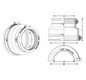 Crassus Adapterkupplung CAC 0502, 40-50/32-40 mm, 0,6 bar