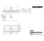 Kaldewei Wand-Waschtisch PURO 3167, 120 x 46 cm, cool grey 30 Perl-Effekt, mit Überlauf, ohne Hahnloch
