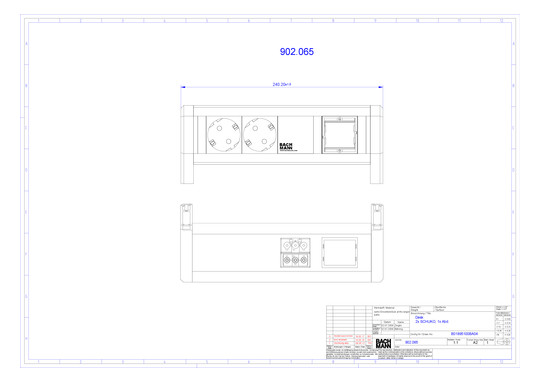 Bachmann DESK 2xCEE7/3 1xCM      902.065 
