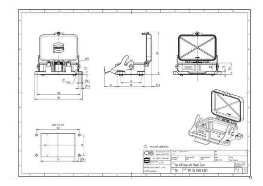 HART Anbaugehäuse            09300480301 