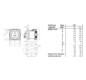 CEE-Anbausteckdose 5p 125 400V/rt 6h ger IP67 125A Schraubkl Kst 130x130mm