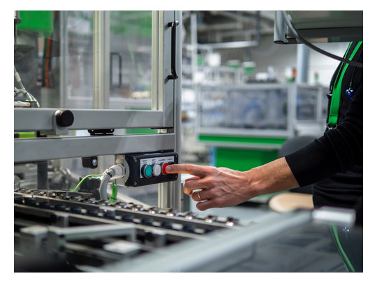 Drucktaster 1f rt rnd Ø22,5mm 1S IP30 fl Tastend