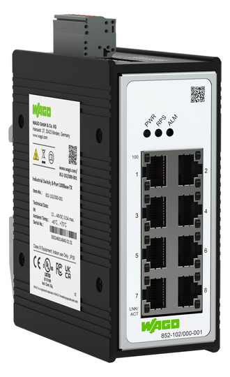 WAGO 852-102/000-001 Industrial-Switch 8 