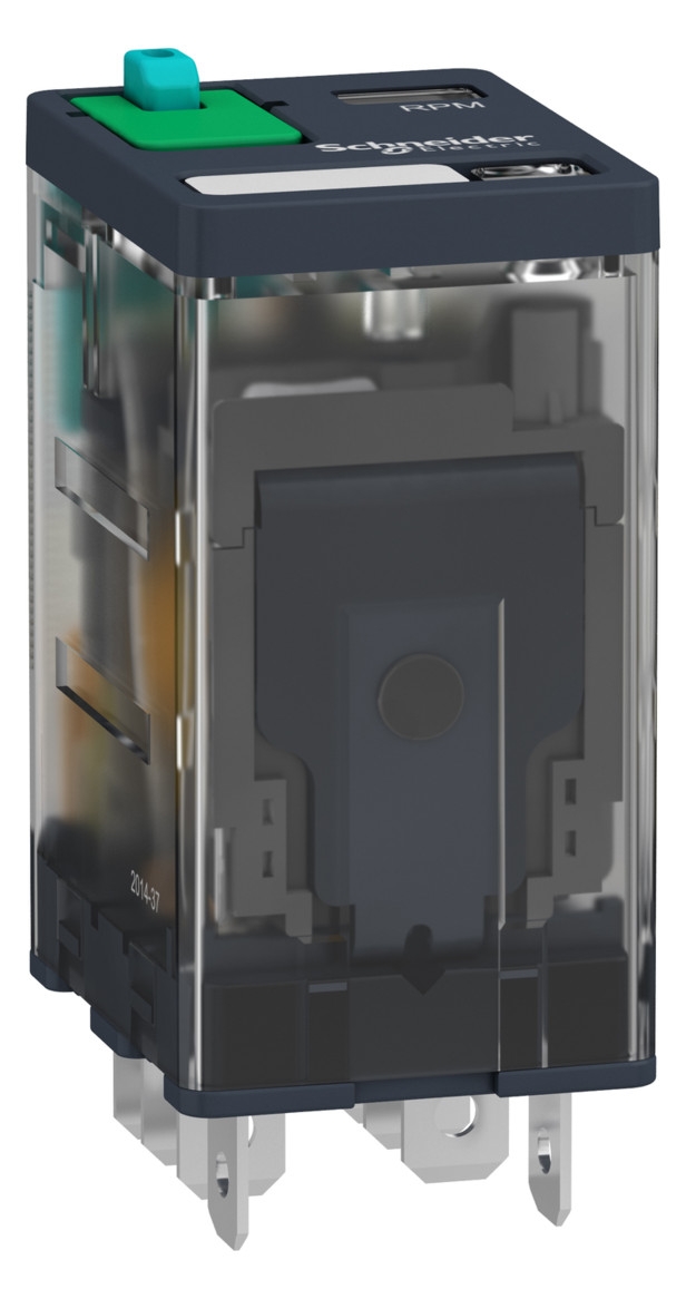 Schaltrelais 2W IP20 14x27x43mm Steckanschl