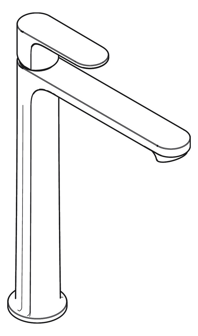 hansgrohe Waschtisch-Einhebelmischer Rebris S 240 CoolStart ohne Zugstangen-Ablaufgarnitur, chrom