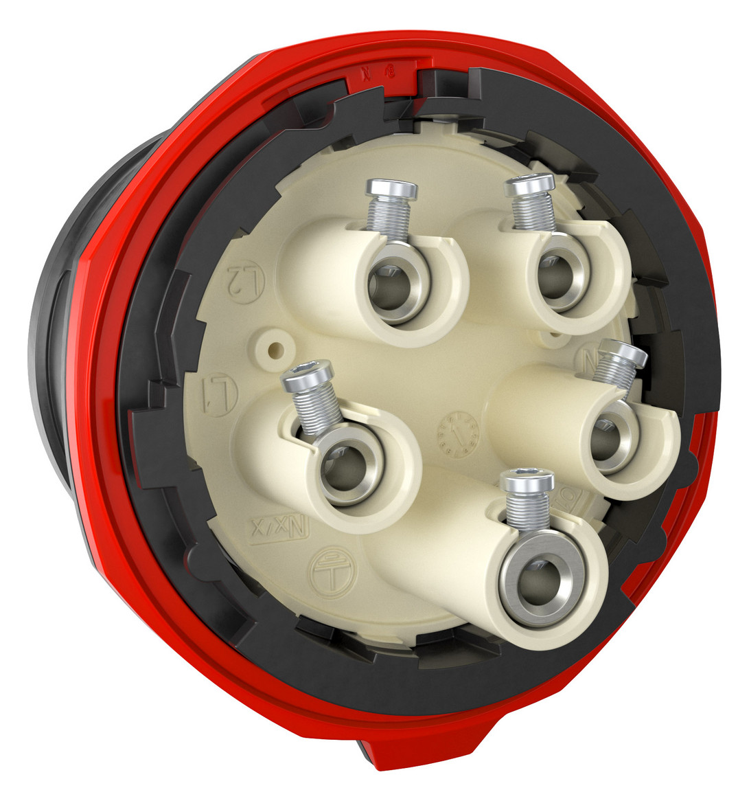 CEE-Steckdose 5p 16A 6h 400V/rt IP54 AP Schraubkl Kst