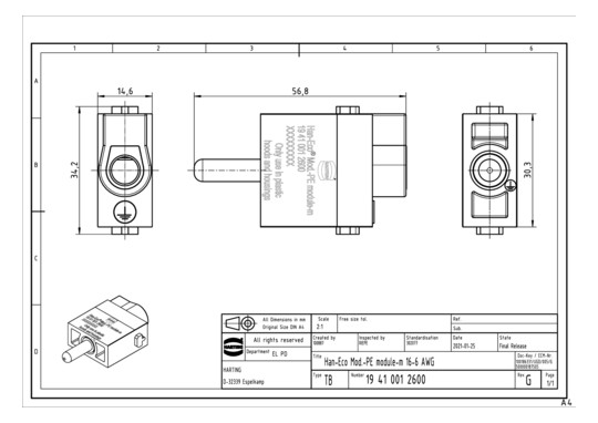 HART Han-Eco PE-Modul-m 1,5- 19410012600 