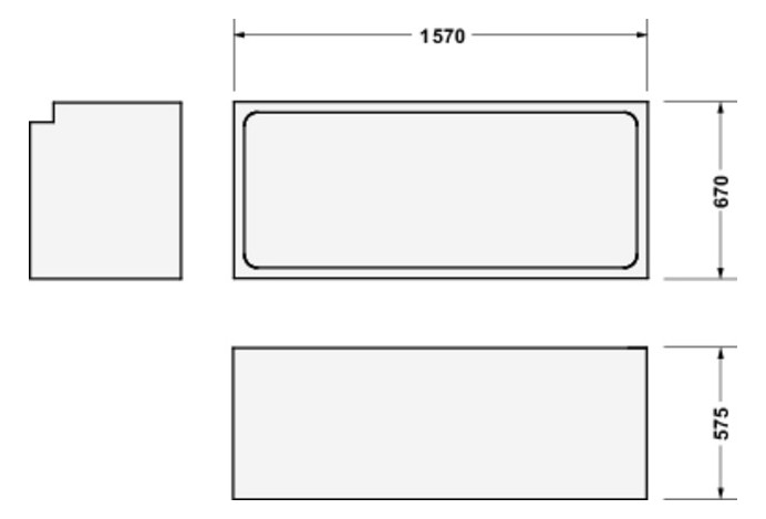 Duravit Wannenträger für Badewanne 700333 Duravit Wannenträger für Badewanne 700333
