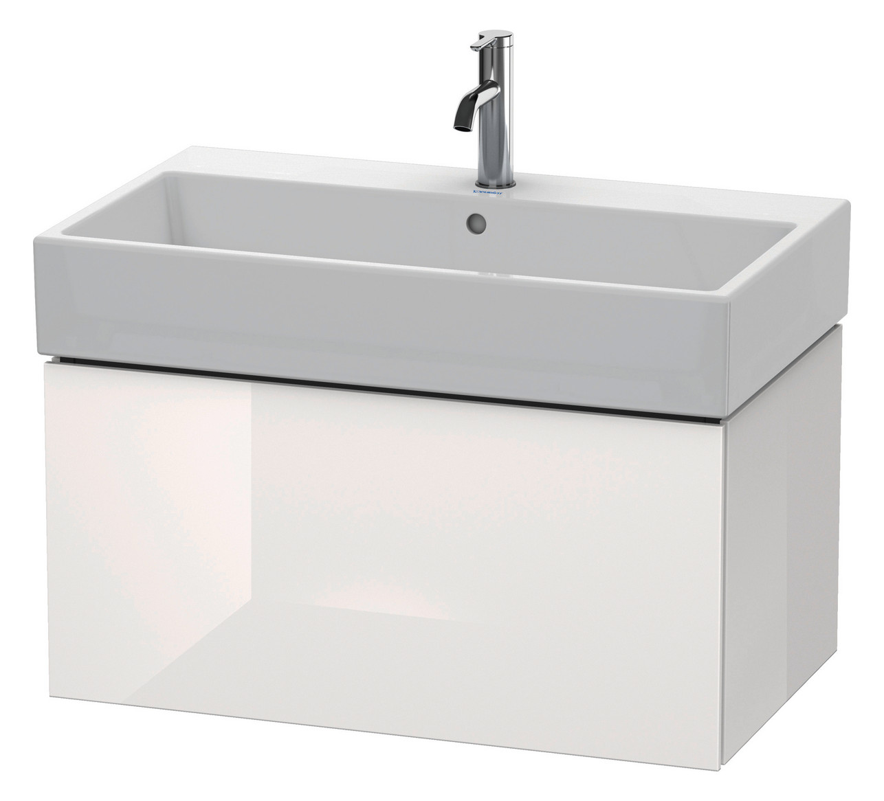 Duravit Waschtisch-Unterschrank L-Cube 78,4x 45,9 cm, graphit matt, 1 Auszug, wandhängend