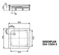 Kaldewei Duschwanne DUSCHPLAN 554-1 75x80x6,5cm, pergamon