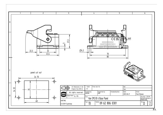 HART Anbaugehäuse            09628060301 