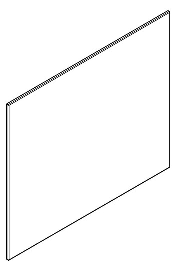 AR Spiegel, HEAVY DUTY, Edelstahl, 590x490x7 mm, verdeckte Befestigung