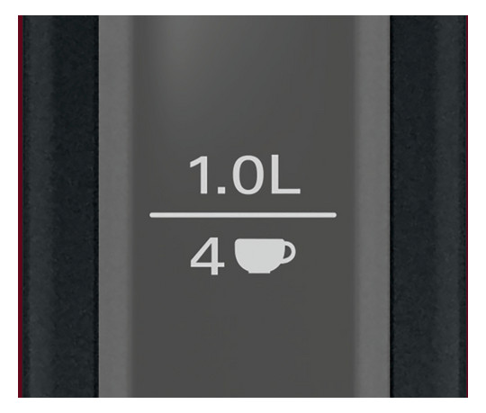 Wasserkocher 1,7l Edst DesignLine 2400W rt Anzeige:außen m.Sieb
