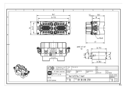 HART Buchseneinsatz          09380182701 