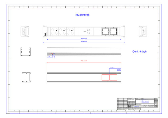 Bachmann CONF XL 3xUTE 1xUSB   BM0024730 