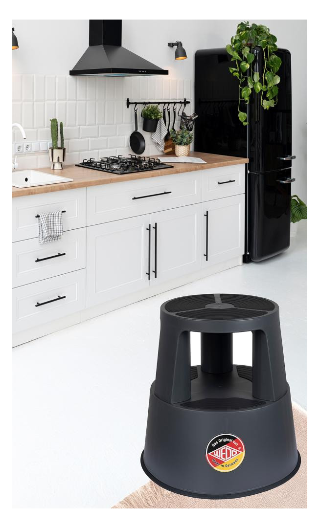 Bild Rollhocker Super Step Kunststoff, grau - WEDO-2