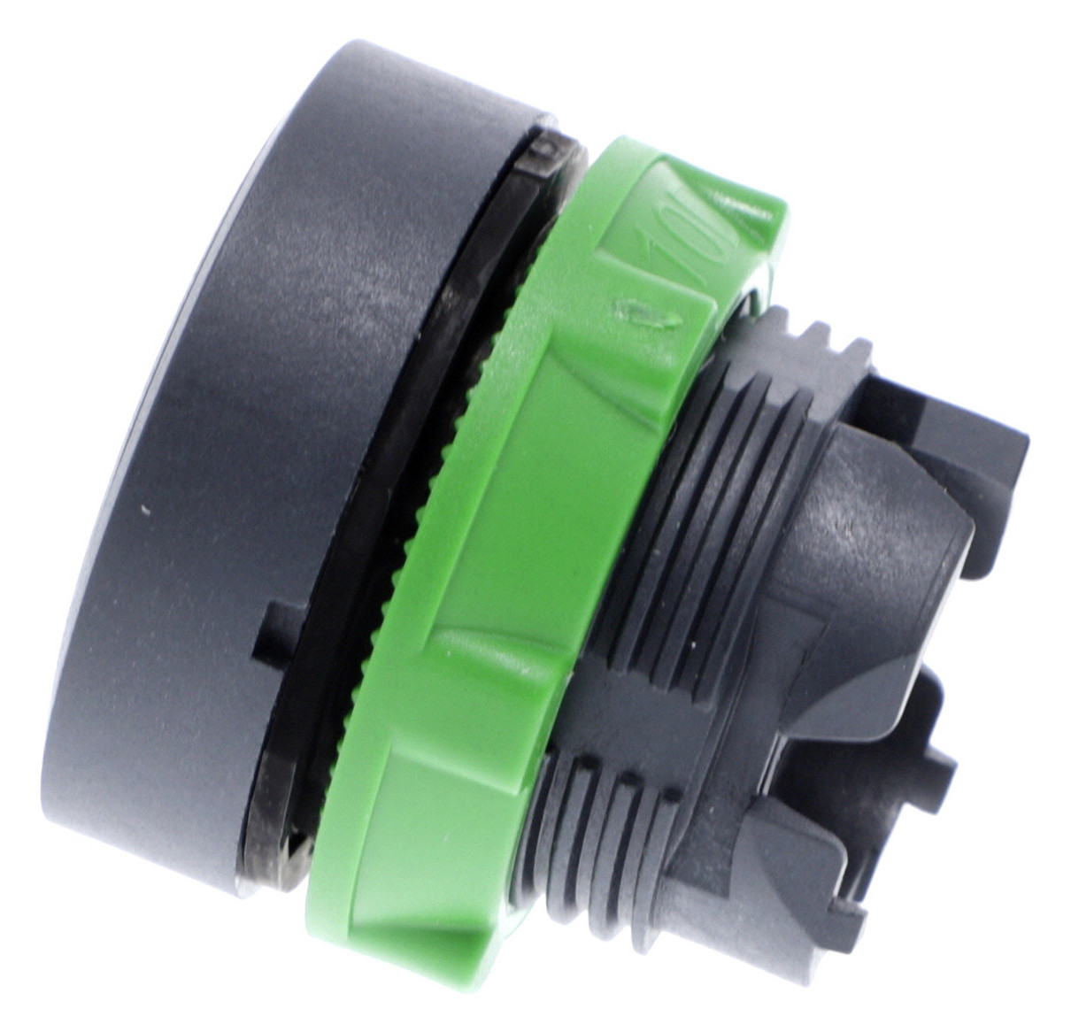 Drucktaster Front 1f sw Ø22mm rnd IP66 Tastend