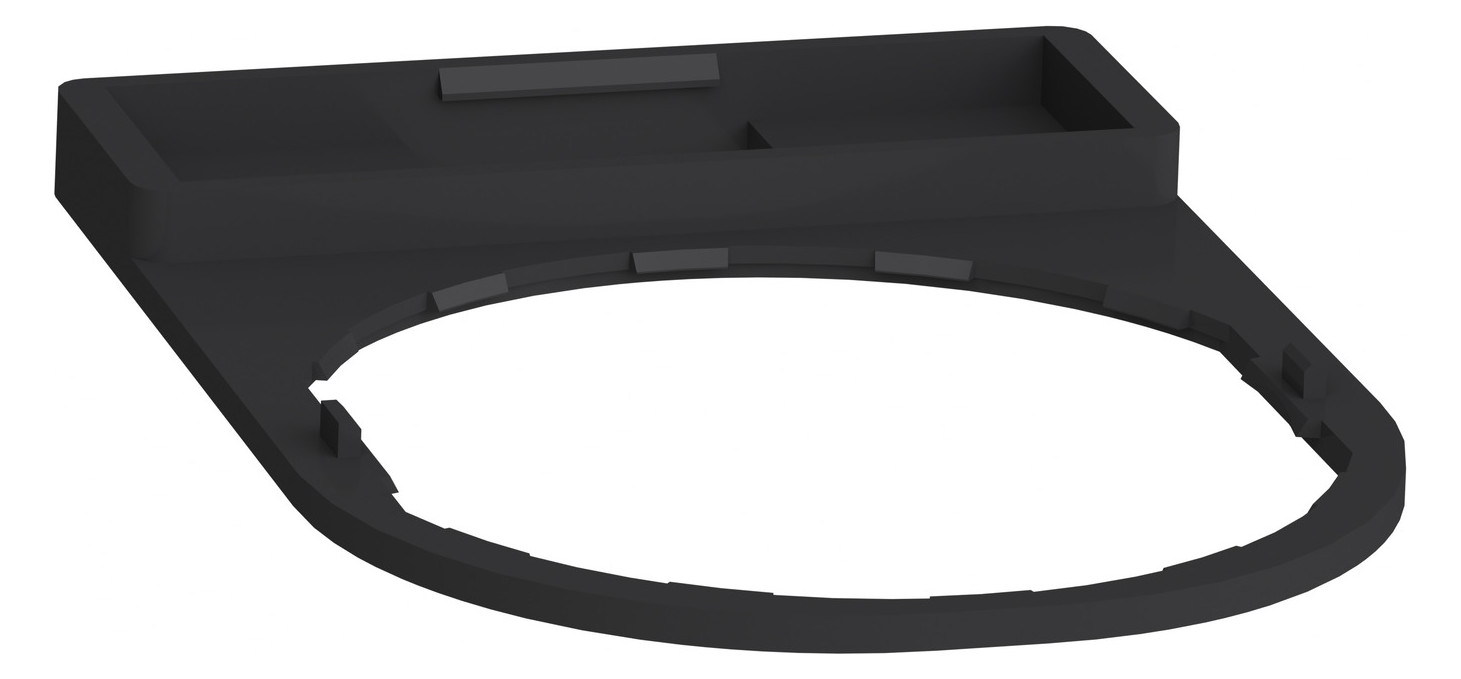 Bezeichnungsschild sw rechteck 30x40mm Bez.Schild