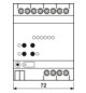 Schaltaktor KNX REG 4TE 6Ausg 16A 3000W 110-230V Vor Ort-/Handbedienung