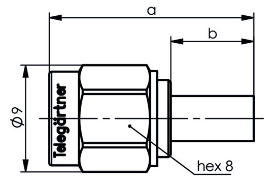 SMA-Stecker Rundkabel 50O Löt/Crimp 50Ohm