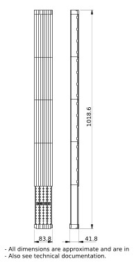 Sammelschiene 160A fl 1000xxmm