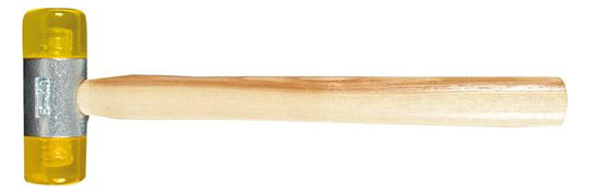 fortis-Kunststoffhammer, gelb - Gr.1, 22mm