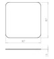 Schraubdeckel Kst 180x180mm quadrat Schraubdeckel