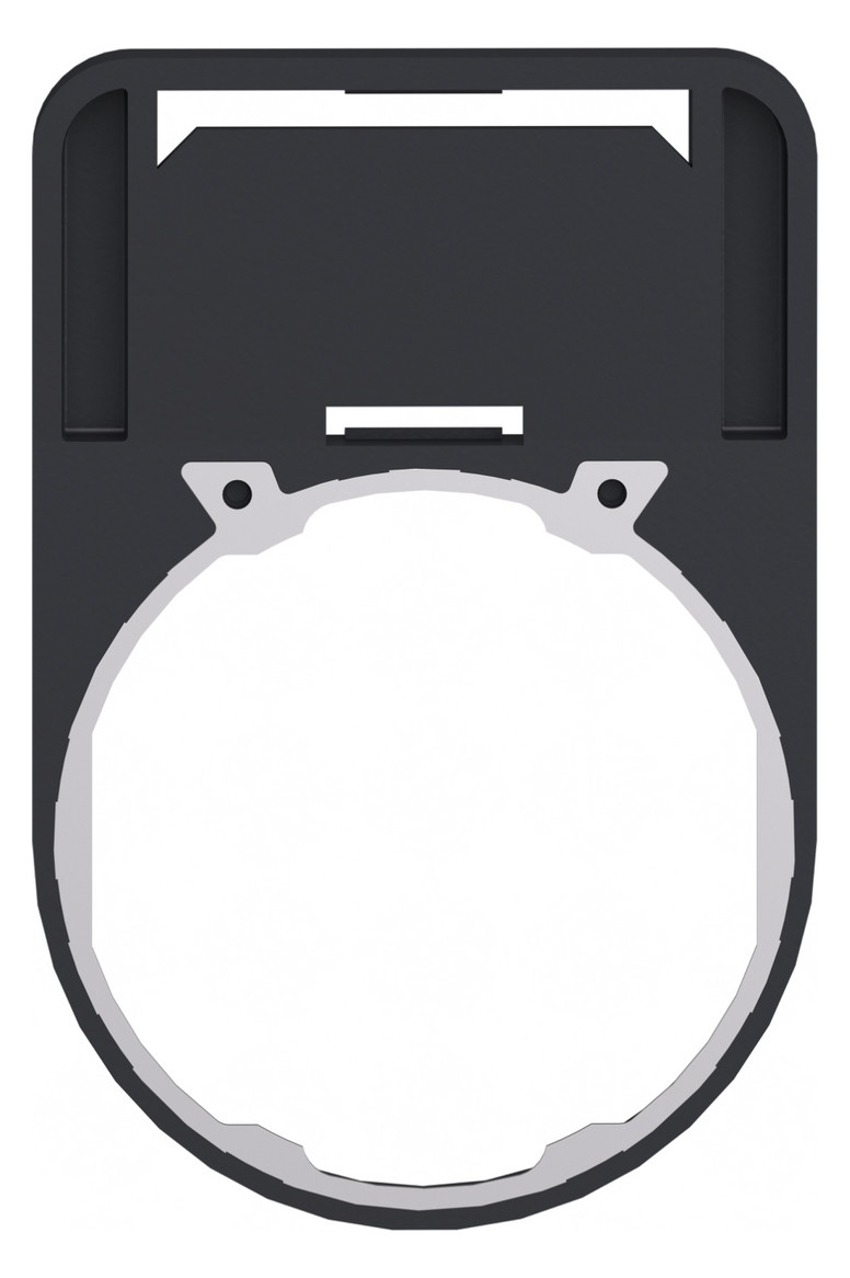 Schildträger 40x50mm Harmony XB5 Wappen sw Ø30mm