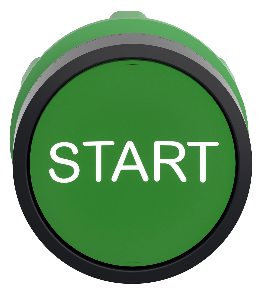 Drucktaster Front 1f gn Ø22,5mm rnd IP66 Tastend