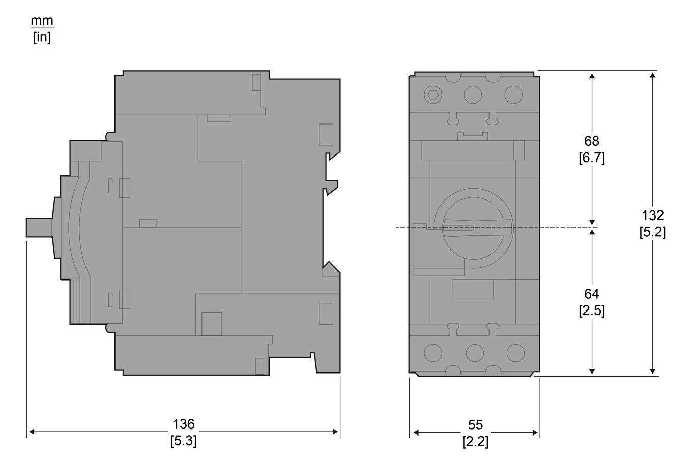 Motorschutzschalter 3p 73A 73A/Iu IP20 230-690V Komplettger_im_Geh magnetisch