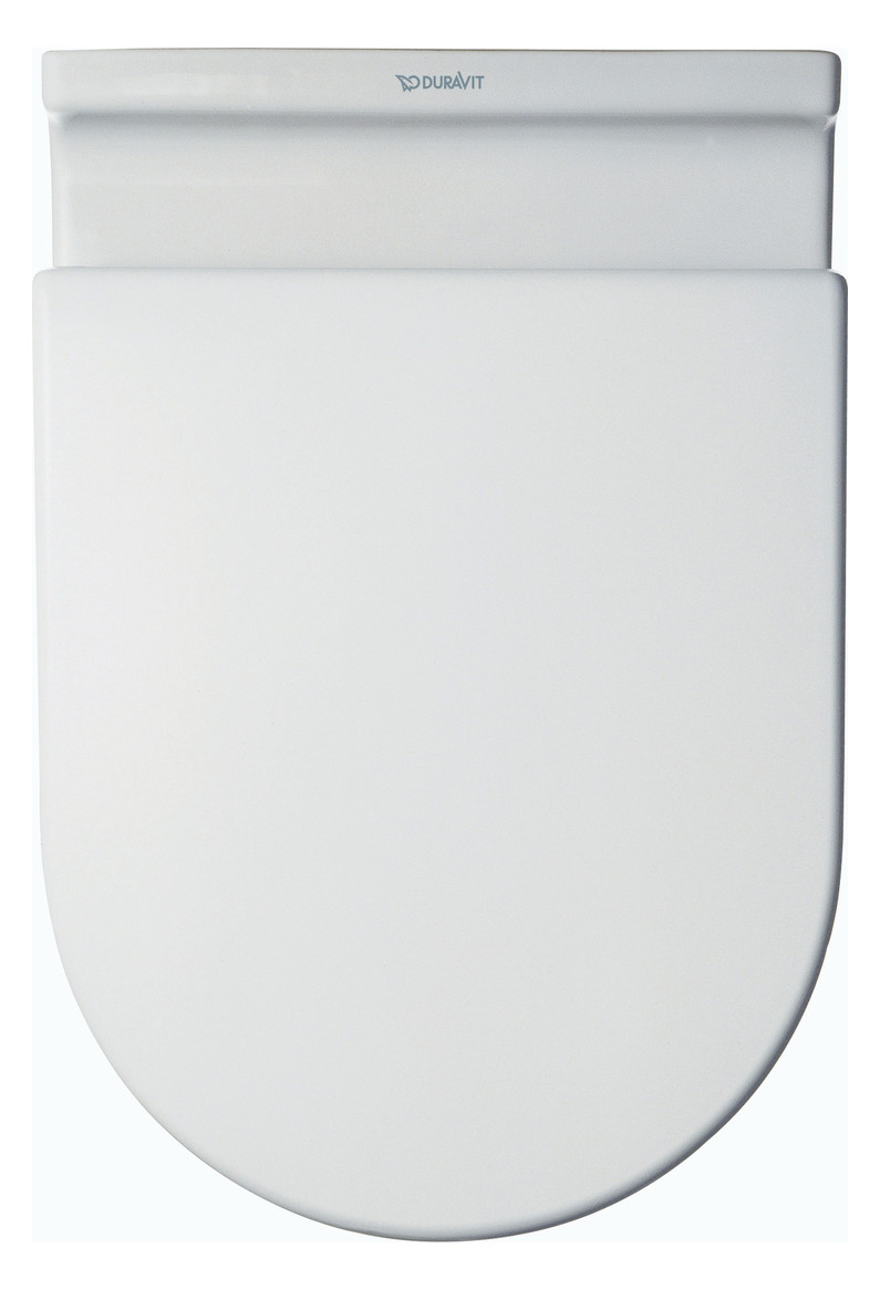 Duravit WC-Sitz Starck 3 ohne Absenkautomatik, Scharniere Edelstahl, weiß