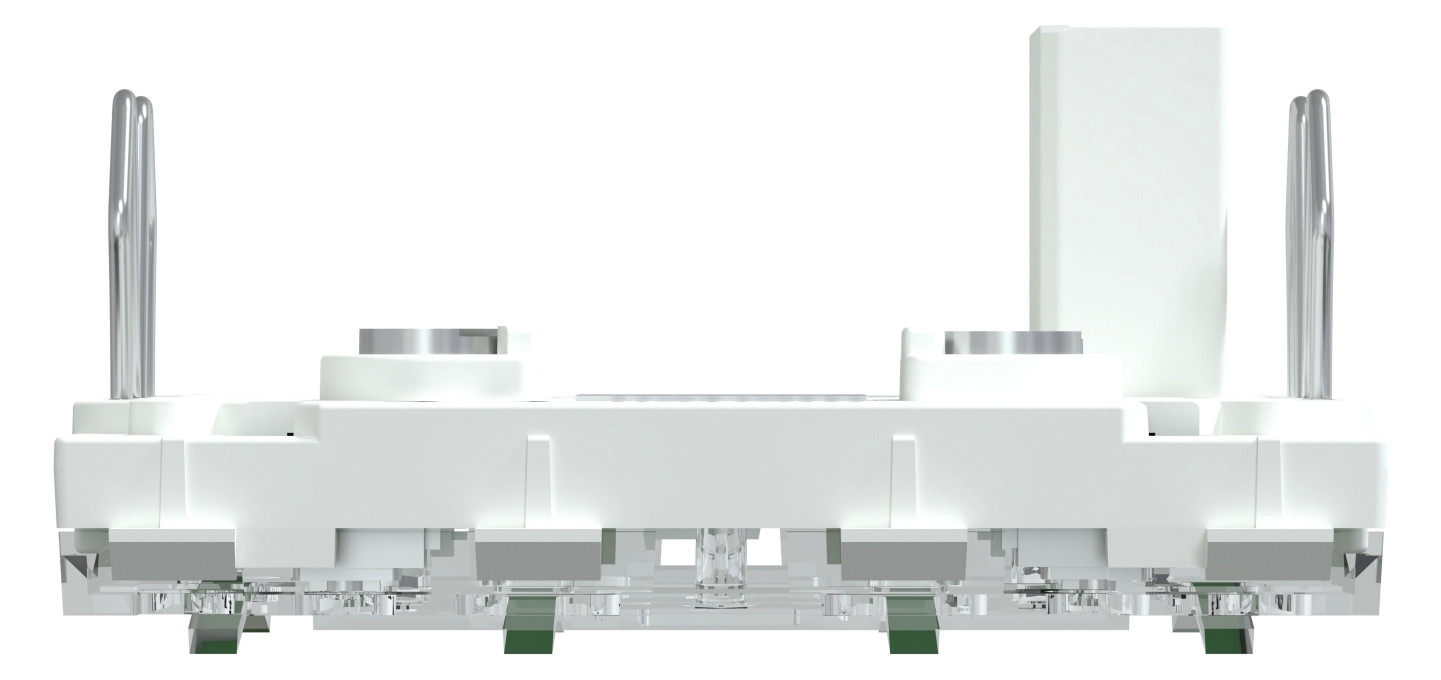 Bedienelement 2f ws f.Dimmeins m.LED-Anz Geeignet für Dimmeinsatz