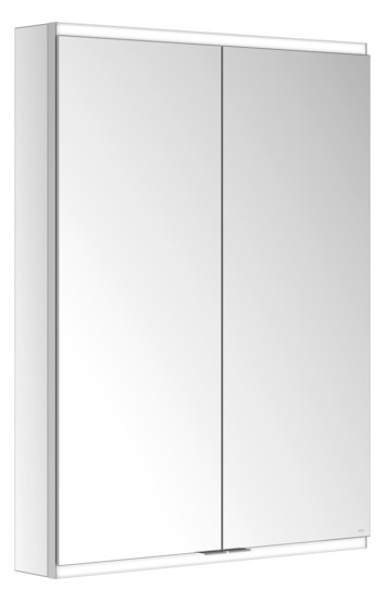 KEUCO Spiegelschrank Royal Modular 2.0 DALI 700 x 900 x 120 mm, ohne Steckdose, Wandvorbau, 2 Türen, beleuchtet
