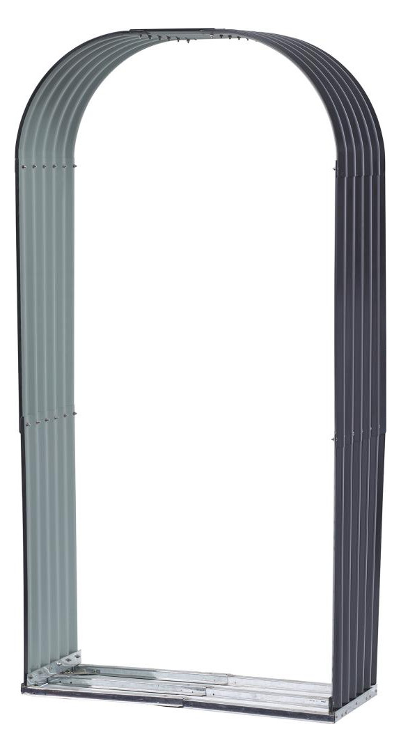Bild Holzunterstand Bogenverzi nkt und lackie rt103 x 40 x 200 cm el - floraworld-0