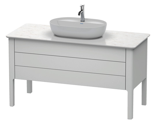 Duravit Waschtisch-Unterschrank Luv 133,8x57x74,3cm, 1 Schubkasten, 1 Auszug, stehend, Nachtblau Seidenmatt
