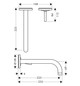 hansgrohe Fertigmontageset Axor Uno UP-Waschtisch-Einhebelmischer, Pin-Griff, Rosetten, Ausladung 225 mm, chrom