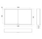 EMCO Aufputz-Lichtspiegelschrank prime 1200x700mm, mit Lichtpaket, 2-türig, aluminium/spiegel