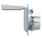 Steckdose 1f alu mt System M UP Klappd IP20