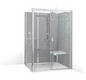 Roth Komplettdusche Vinata Comfort Eck 1660 x 677 x 2160 mm, ESG Rückwände anthrazit, ESG Schiebetür klar