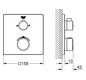 GROHE Fertigmontageset Grohtherm UP-Wannen-Thermostat mit integrierter 2-Wege-Umstellung, eckig, chrom