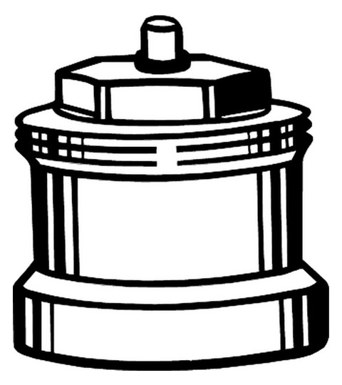 Heimeier Spindel-Verlängerung 30 mm, Kunststoff schwarz