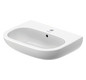 Duravit Waschtisch D-Code 60 x 46 cm, mit Hahnloch, Überlauf, Hahnlochbank, weiß