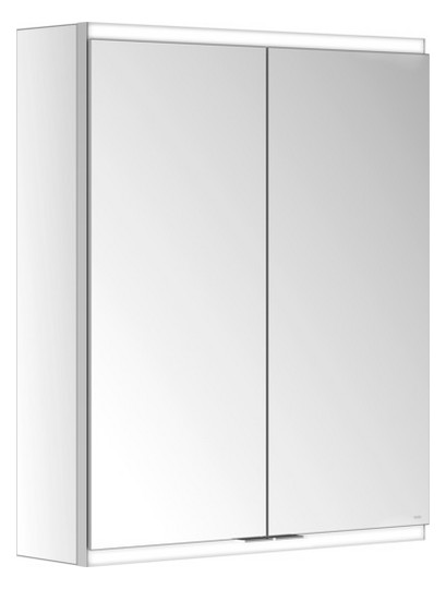 KEUCO Spiegelschrank Royal Modular 2.0 DALI 600 x 700 x 160 mm, 1 Steckdose, 1 Doppel-USB-Ladestelle, Wandeinbau, 2 Türen, beleuchtet