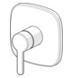 HANSA Fertigmontageset HANSADESIGNO Style UP-Brause-Einhebelmischer, mit Funktionseinheit, chrom