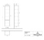 V&B Hochschrank Subway 3.0 40x171x36,2cm, Schanier rechts/Griff Volcano black, cashmere grey