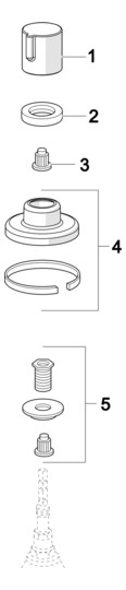HANSA Fertigmontageset für UP-Ventil, Rosette rund, chrom