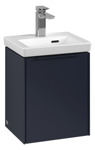 V&B Waschtisch-Unterschrank Subway 3.0 35,1x42,9x30,9cm, Schanier rechts/Griff monochrom, marine blue