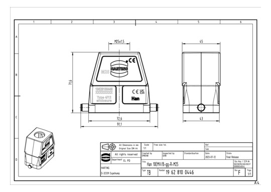 HART Han 10EMV/B-gg-R-M25    19628100446 